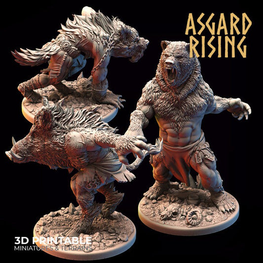 Shape Shifters Set | 3D Printed Resin Model-Ideal for DnD, RPG, table top Gaming, Greek, Fantasy, Wargaming, Beastmen, The 9th Age, Medieval