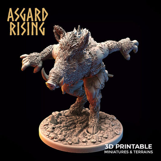 Shape Shifter Svinfylking |3D Printed Resin Model-For DnD, RPG, table top Gaming, Greek, Fantasy, Wargaming, Beastmen, The 9th Age, Medieval