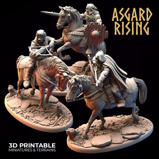 Bandit: Rider Rogues Modular Warband (3 set) | Resin Model | Ideal for DnD, RPG, Table top Gaming
