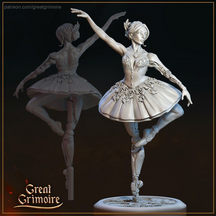 Ballerina | 3D Printed Resin Model-Ideal for DnD, RPG, table top Gaming, Greek, Fantasy, Wargaming, The 9th Age, Female Miniature