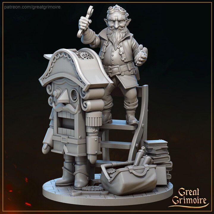 Drosselmeyer | 3D Printed Resin Model-Ideal for DnD, RPG, table top Gaming, Fantasy, Wargaming, The 9th Age, Steampunk