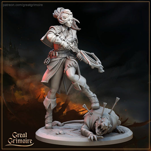 Marie The Merciless Princess | 3D Printed Resin Model-Ideal for DnD, RPG, table top Gaming, Greek, Fantasy, Wargaming, The 9th Age,