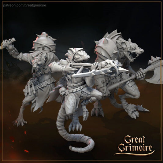 The Mouse Army (3 set)  | 3D Printed Resin Model- Ideal for DnD, RPG, table top Gaming, Fantasy, Wargaming, Beastmen, The 9th Age,