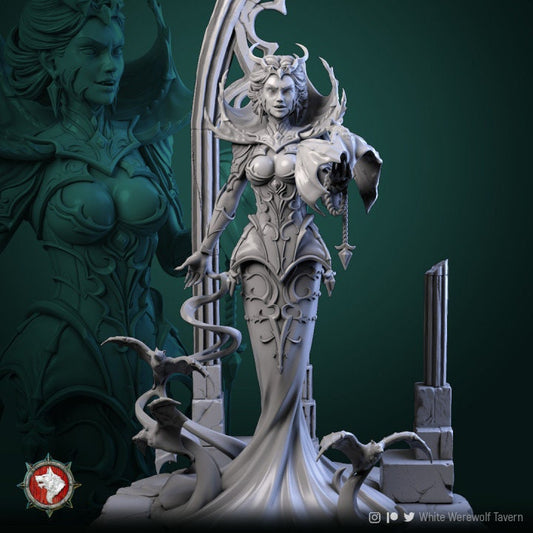 Mistress Of Blood | 3D Printed Resin Model-Ideal for DnD, RPG, table top Gaming, Greek, Fantasy, Wargaming, The 9th Age, Medieval