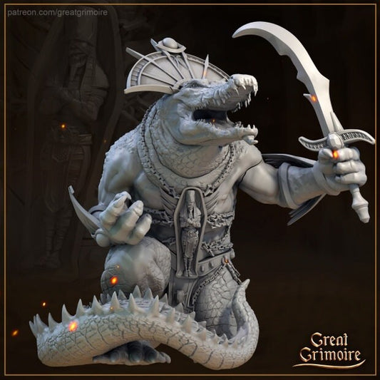 The Underground Monstrosity | 3D Printed Resin Model Ideal for DnD, RPG, Table top Gaming, Egyptian, Fantasy, Wargaming, The 9th Age, Horror
