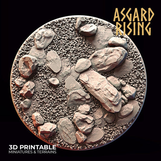 Tundra Theme Round Base 100mm | Creepy 3D Printed Resin Model | Ideal for DnD, RPG, table top Gaming, Fantasy, Diorama
