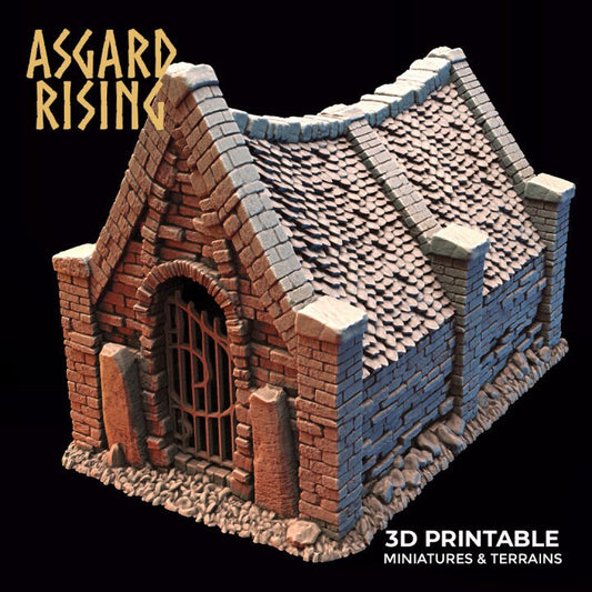 Mausoleum | 3D Printed Resin Model | Ideal for DnD, RPG, Table top Gaming, Fantasy, Wargaming, Terrain