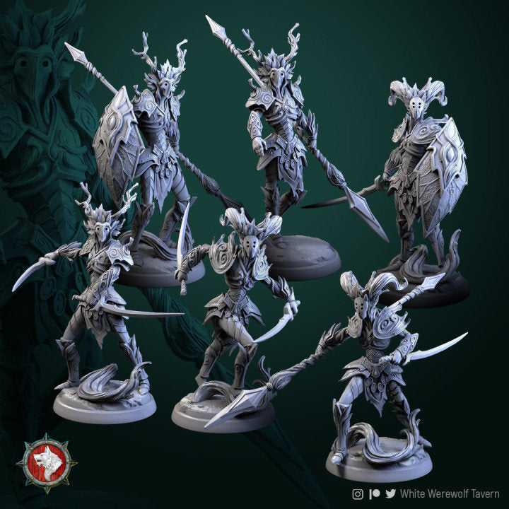 Dendroid Warriors (6) | RPG, DnD, Table top gaming, Fantasy, The 9th Age, Warriors, Wargaming | 3D Printed Resin Models