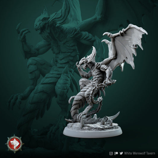 Kerrafius Taskmaster | 3D Printed Resin Models | Ideal for DnD, RPG, Table top Gaming, Fantasy, Wargaming, Mythology, Medieval