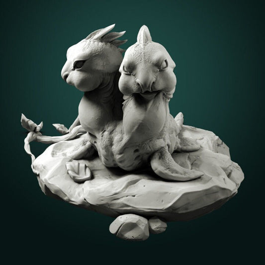 Amphipaha | 3D Printed Resin Miniatures | Ideal for RPG, DnD, Table top Gaming, Fantasy, Wargaming, Cavalry, Sea Creature