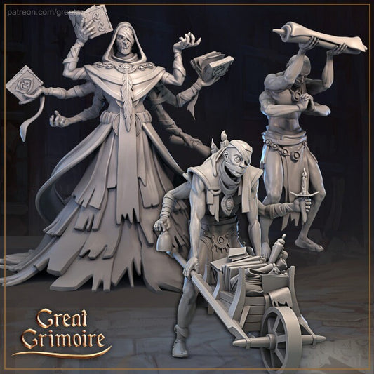 Keepers Of The Secret Sand Library | 3D Printed Resin Model-Ideal for DnD, RPG, Table top Gaming, Fantasy, Wargaming, The 9th Age
