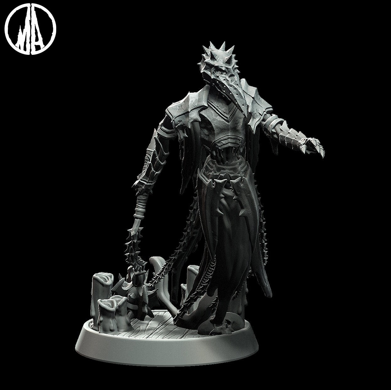 Plagued Wraith | Monolith Arts | 3D Printed Resin Model | Ideal for - RPG, DnD, Table top gaming, Fantasy