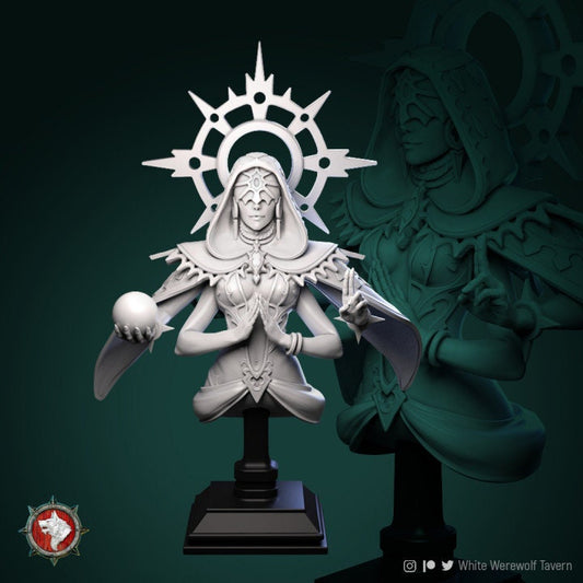 Oracle Bust | 3D Printed Resin Model | Ideal for DnD, RPG, Table top Gaming