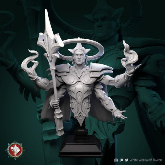 Kala the Punishing Judge Bust | 3D Printed Resin Model | Ideal for DnD, RPG, Table top Gaming