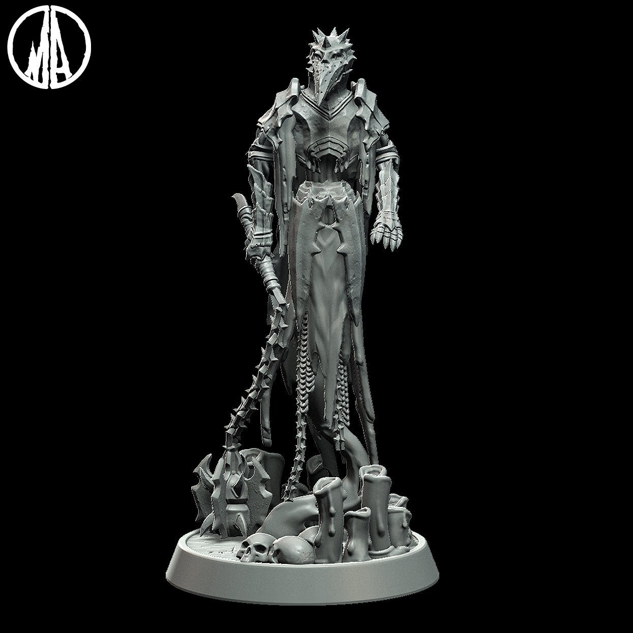 Plagued Wraith | Monolith Arts | 3D Printed Resin Model | Ideal for - RPG, DnD, Table top gaming, Fantasy