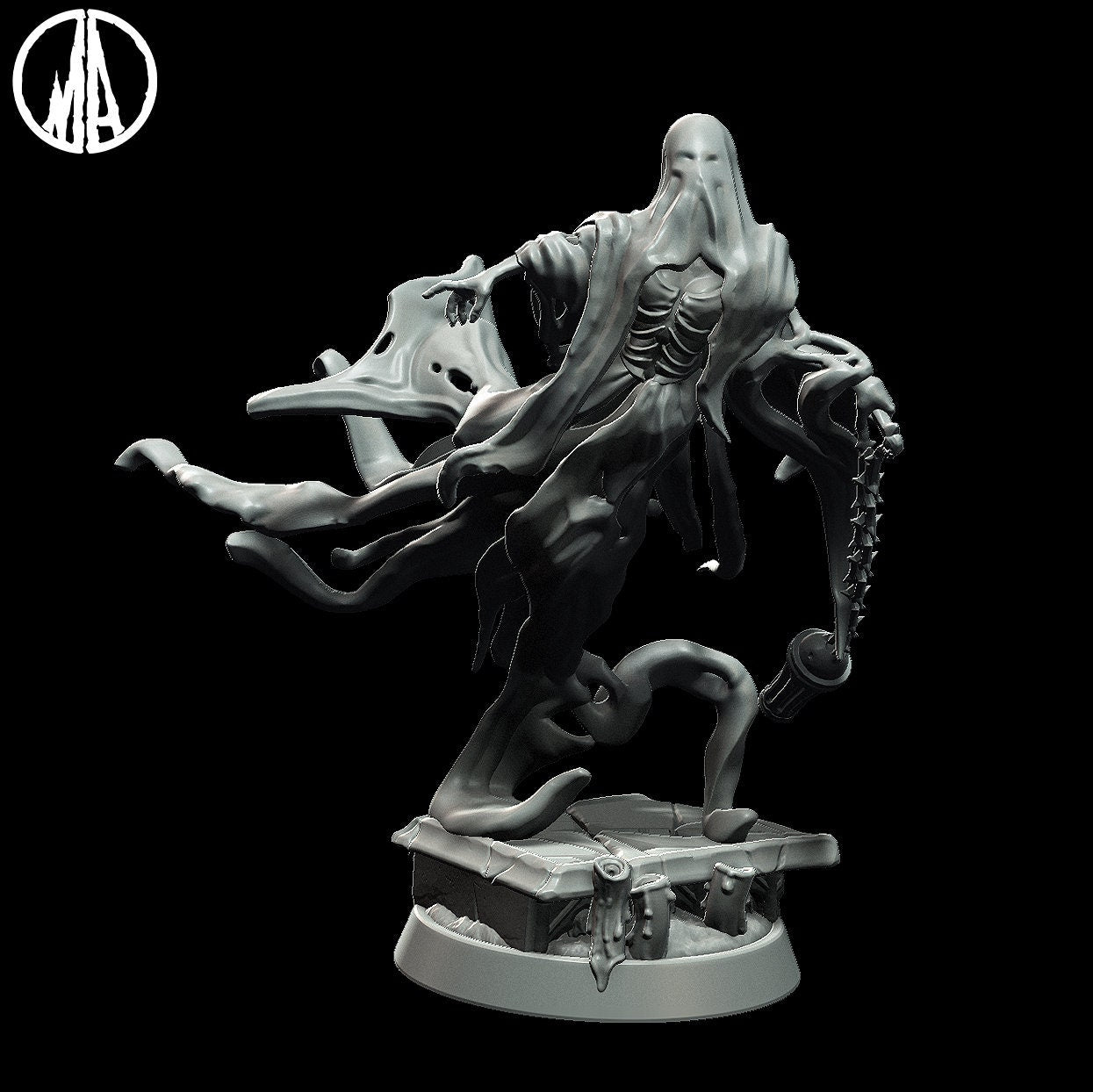 Wailing Hag | Monolith Arts | 3D Printed Resin Model | Ideal for - RPG, DnD, Table top gaming, Fantasy