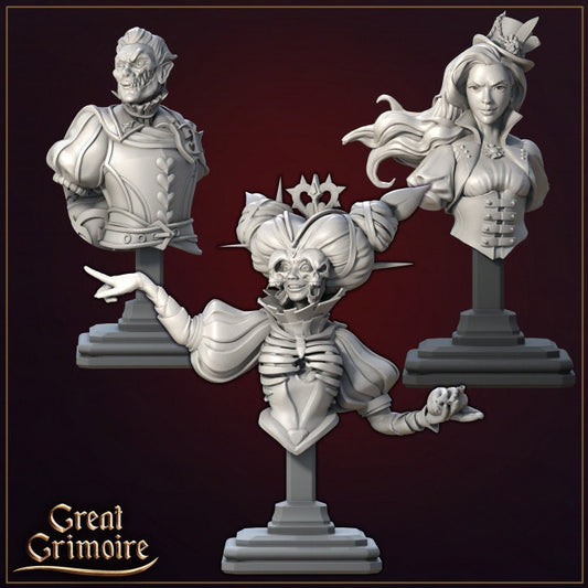 Busts Vol 4 | 3D Printed Resin Model | Ideal for DnD, RPG, Table top Gaming