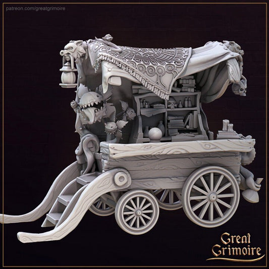 Magic Cart | 3D Printed Resin Model | Ideal for DnD, RPG, Table top Gaming