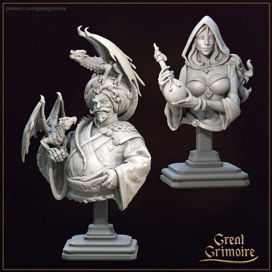 Bust Vol 5 | 3D Printed Resin Model | Ideal for DnD, RPG, Table top Gaming