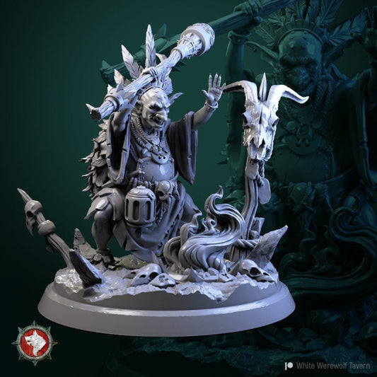 Goblin Shaman | 3D Printed Resin Model | Ideal for DnD, RPG, Table top Gaming