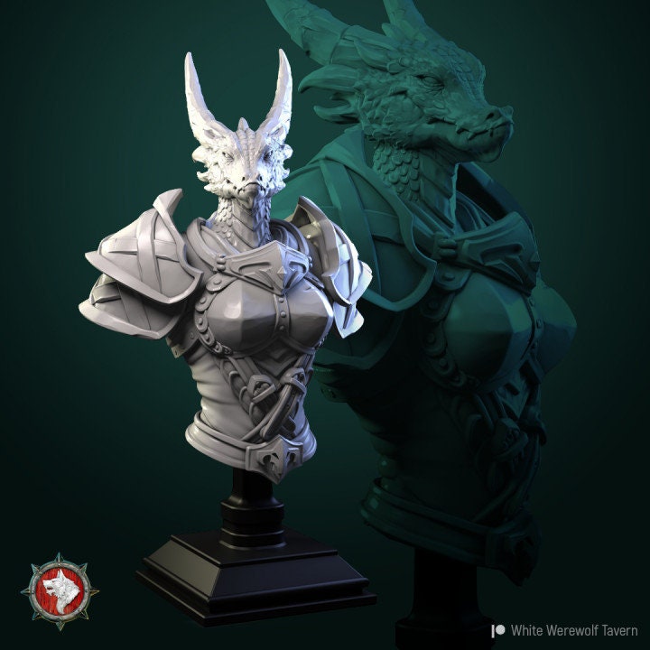 Arsha Bust| 3D Printed Resin Model | Ideal for DnD, RPG, AOS, Table top Gaming