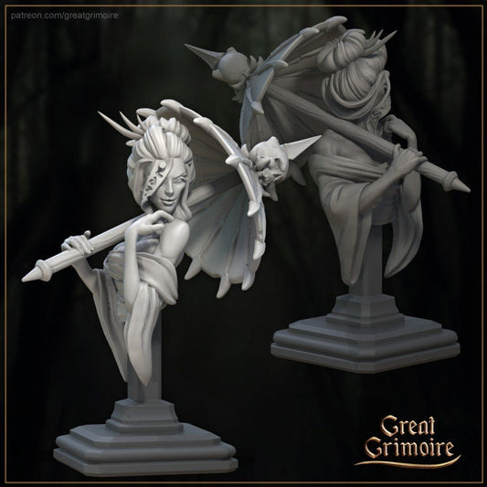 Busts Vol 6 Jorogumo, Unmasker of Faces | 3D Printed Resin Model | Ideal for DnD, RPG, AOS, Table top Gaming