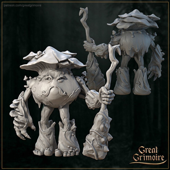 Mushroom Warriors | 3D Printed Resin Model | Ideal for DnD, RPG, AOS, Table top Gaming