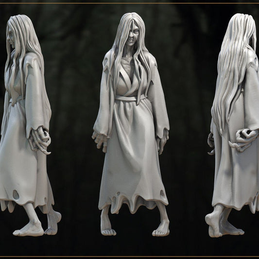 Sadoko, Reflection of the Curse | 3D Printed Resin Model | Ideal for DnD, RPG, AOS, Table top Gaming
