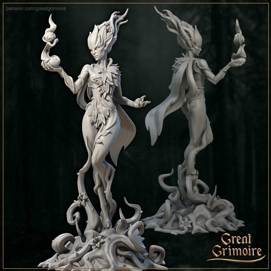 Nysa the Forest Nymph | 3D Printed Resin Model | Ideal for DnD, RPG, AOS, Table top Gaming