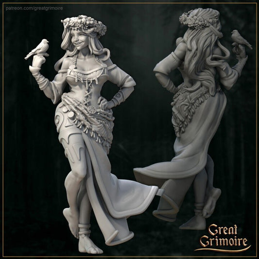 Aster the Flower Princess | 3D Printed Resin Model | Ideal for DnD, RPG, AOS, Table top Gaming