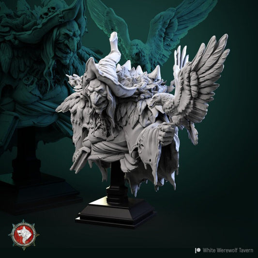 Rotten Peggy Bust | 3D Printed Resin Model | Ideal for DnD, RPG, AOS, Table top Gaming