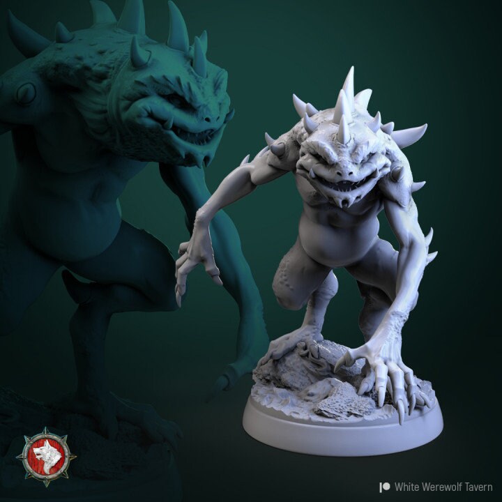 Slaads set of 6 | 3D Printed Resin Model | Ideal for DnD, RPG, AOS, Table top Gaming