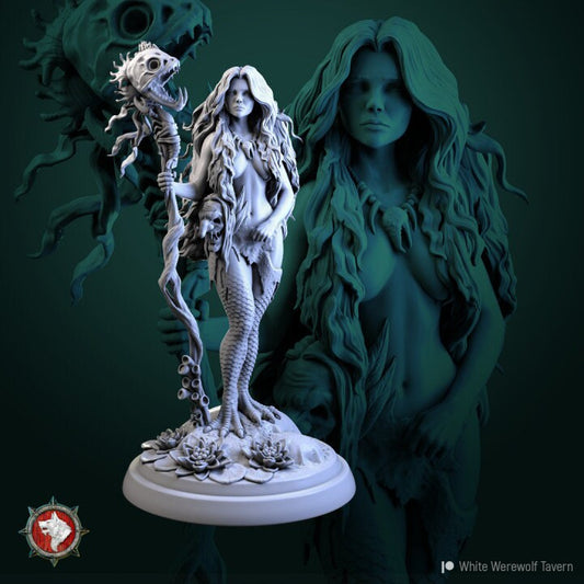 Greta fish sea hag | 3D Printed Resin Model | Ideal for DnD, RPG, AOS, Table top Gaming