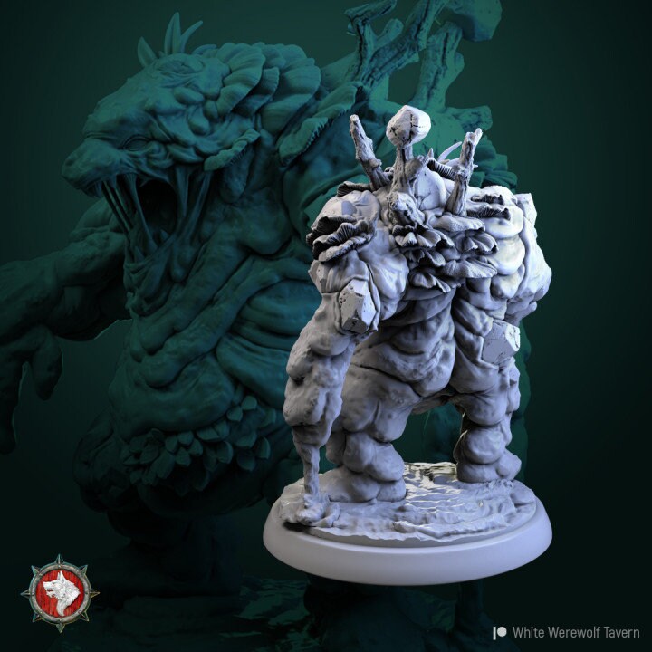 Swamp Gollem | 3D Printed Resin Model | Ideal for DnD, RPG, AOS, Table top Gaming