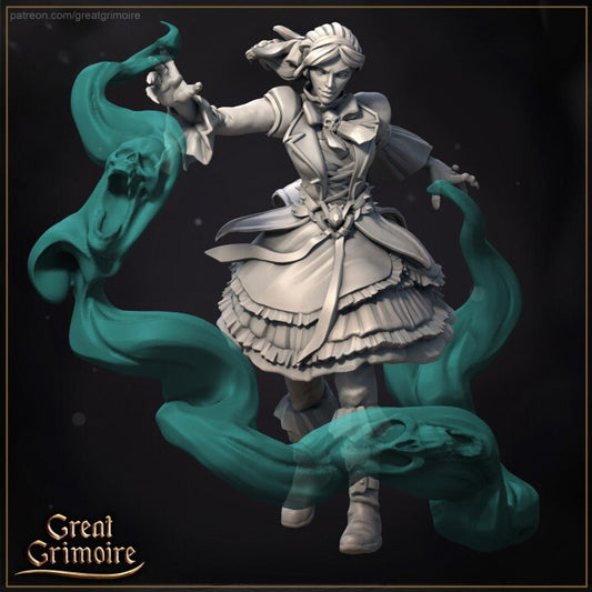Necromancer Apprentice | Ideal for RPG, DnD, Table top gaming, Fantasy | 3D Printed Resin Models