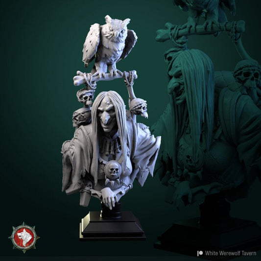 Ruth Braineater Bust | 3D Printed Resin Model | Ideal for DnD, RPG, AOS, Table top Gaming
