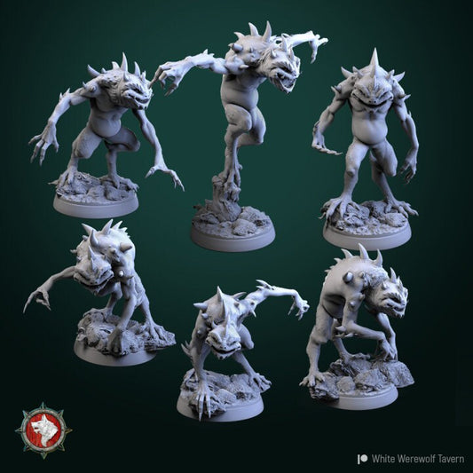 Slaads set of 6 | 3D Printed Resin Model | Ideal for DnD, RPG, AOS, Table top Gaming