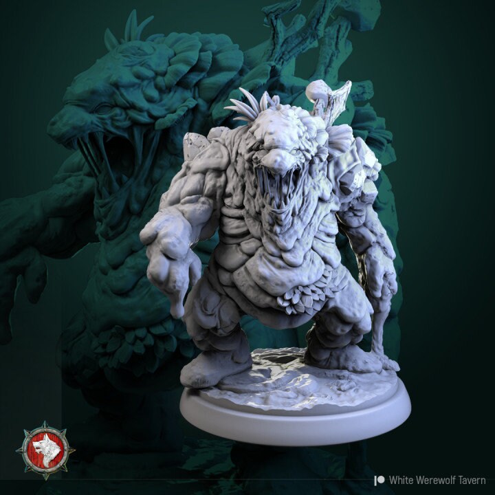 Swamp Gollem | 3D Printed Resin Model | Ideal for DnD, RPG, AOS, Table top Gaming