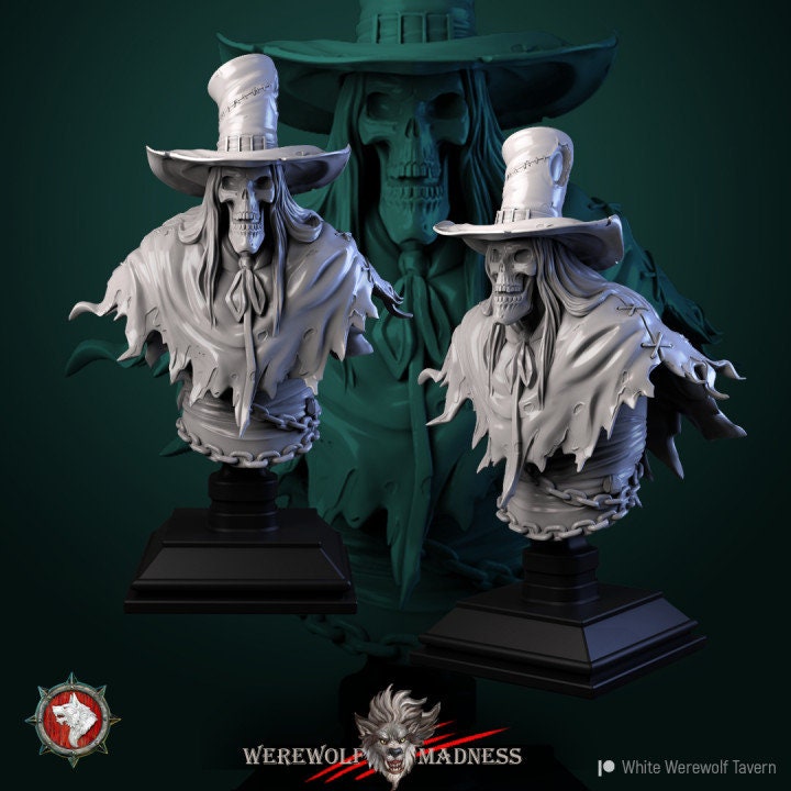 Ghost Bust | 3D Printed Resin Model | Ideal for DnD, RPG, AOS, Table top Gaming