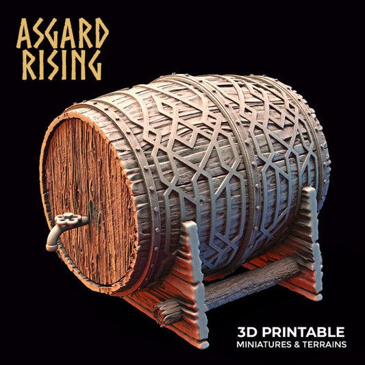 Big Barrels (6 Versions) | 3D Printed Resin Model | Ideal For DnD, RPG, AOS Table top Gaming