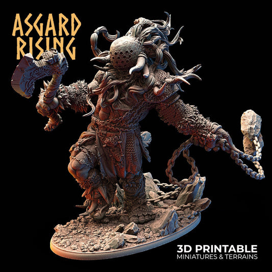 Frost Giant | 3D Printed Resin Model | Ideal For DnD, RPG, AOS Table top Gaming, Fantasy, The 9th Age, Middle Earth