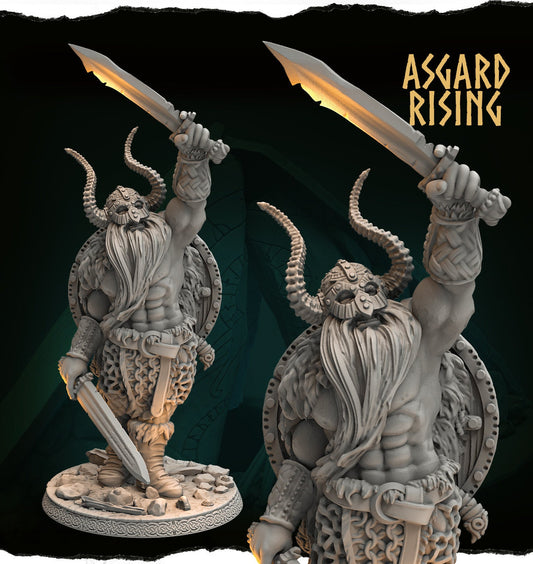Chieftans - Jarl Rurik | 3D Printed Resin Model | Ideal For DnD, RPG, AOS Table top Gaming, Fantasy