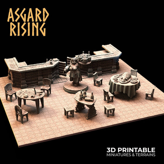 The Tavern | 3D Printed Resin Model | Ideal For DnD, RPG, AOS Table top Gaming, Fantasy, The 9th Age, Middle Earth