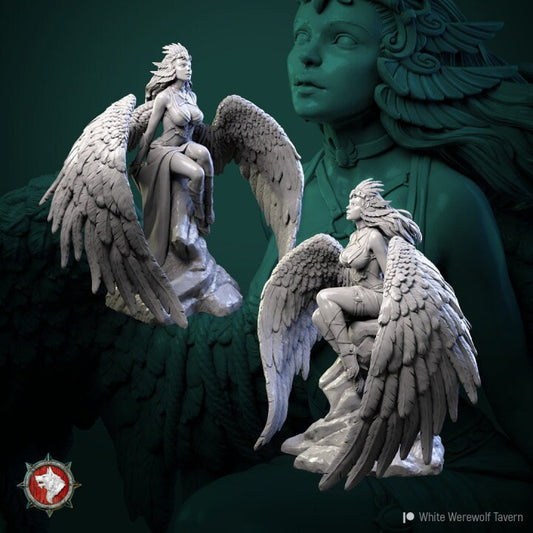 Dark Angel | 3D Printed Resin Model | Ideal for DnD, RPG, AOS, Table top Gaming