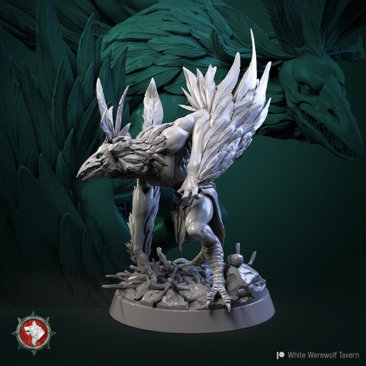 Aarakocra Monster | 3D Printed Resin Model | Ideal for DnD, RPG, AOS, Table top Gaming