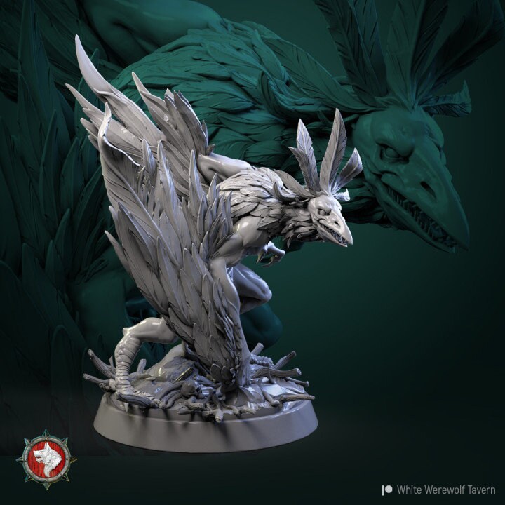 Aarakocra Monster | 3D Printed Resin Model | Ideal for DnD, RPG, AOS, Table top Gaming