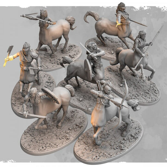 Centaurs | 3D Printed Resin Miniatures | Ideal for D&D, 9th Age, Fantasy Wargaming and Tabletop RPG's