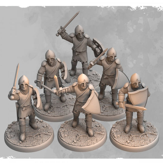 Khra Swordsmen | 3D Printed Miniatures | Shattered Crown | Ideal for Historical, Fantasy, D&D and Tabletop Wargaming