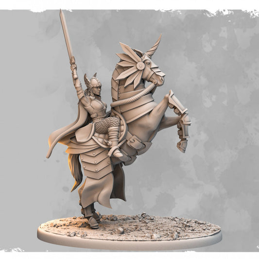 Queen Rose Trastor on Unicorn - Shattered Crown - Dead Earth Games