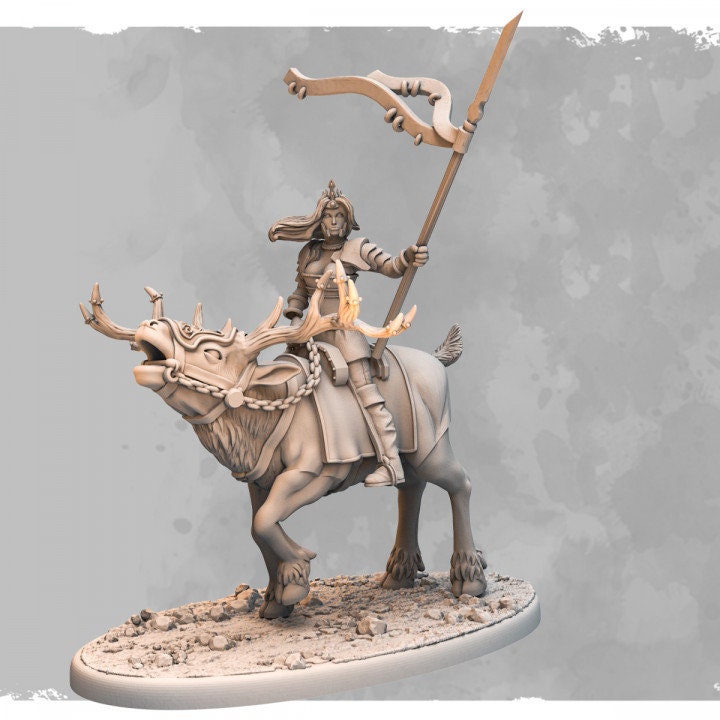 Princess Nave | 3D Printed Miniature | Ideal for Kings of War, 9th Age, D&D, Historical and Tabletop Wargaming